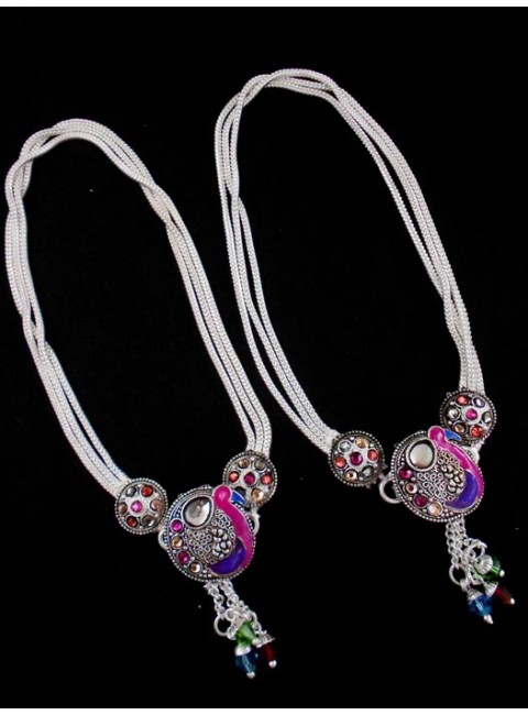Oxidised Anklets